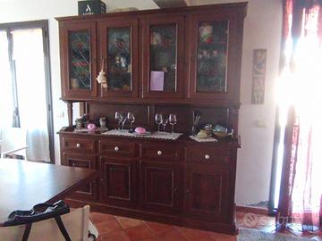 credenza in legno castagno 