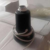 Base x lampada porta abatjour da tavolo nero