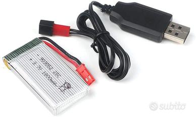 Batteria LiPo 3.7V 1800mAh 25C con USB per JJRC H1