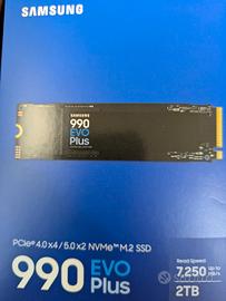 2 tera nvme Samsung nuovo usato solo 1 volta  per 