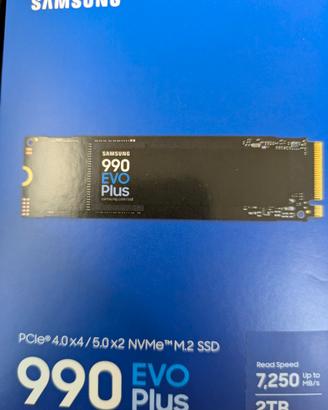 2 tera nvme Samsung nuovo usato solo 1 volta  per 