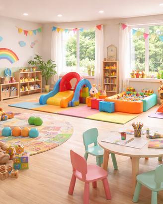 Allestimenti per Asili Nido, Scuole e  Aree Gioco