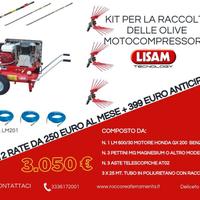 KIT RACCOLTA OLIVE LISAM LM201 600 LT BENZINA