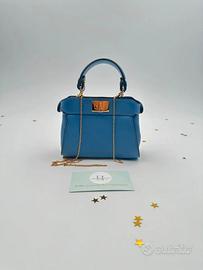 Fendi Nano Peekaboo – Pelle Azzurra