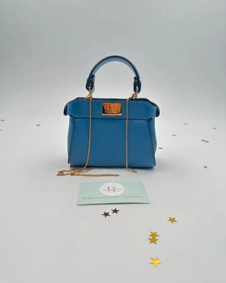 Fendi Nano Peekaboo – Pelle Azzurra