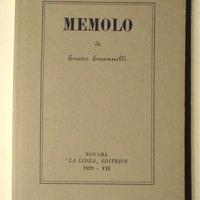 Emannelli MEMOLO ed 1929 -suppl Corriere di Novara