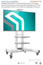 SUPPORTO TV da pavimento per 40"-70" Mobile