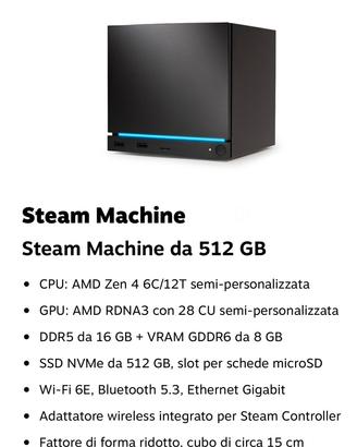 Steam Machine NUOVA 512GB