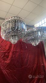 coppia di plafoniere ovali