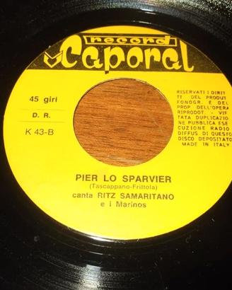 Riz Samaritano 45 giri Pier Lo Sparvier