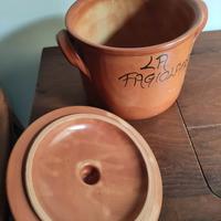 La Fagiolata servizio terracotta pentola e terrine