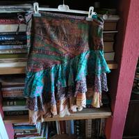  gonna/copricostume in seta