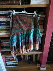  gonna/copricostume in seta