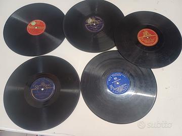 5 dischi 78 giri X GRAMMOFONO RCA CETRA PHONO ELEC