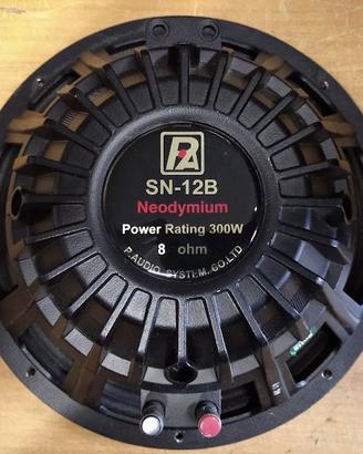 woofer neodimio 12" 300W 8ohm P-Audio SN-12B