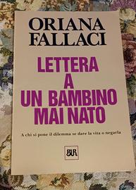 Libro Lettera a un bambino mai nato