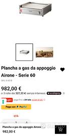 Piastra a GAS Professionale AIRONE