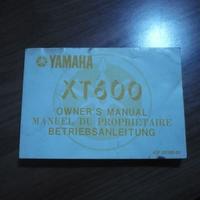 manuale uso e manutenzione yamaha xt 600