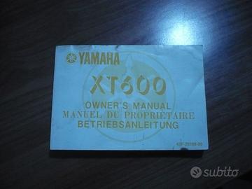 manuale uso e manutenzione yamaha xt 600
