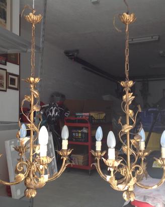 Lampadari in ferro battuto
