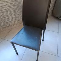 Sedie da cucina/soggiorno in metallo