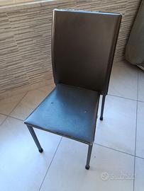 Sedie da cucina/soggiorno in metallo