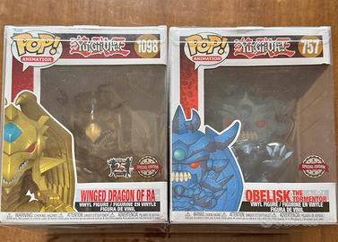 Funko pop Yugioh Winged Dragon of Ra + Obelisk