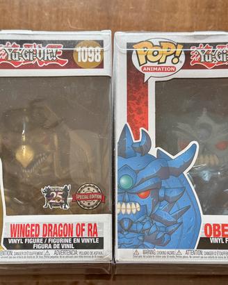 Funko pop Yugioh Winged Dragon of Ra + Obelisk