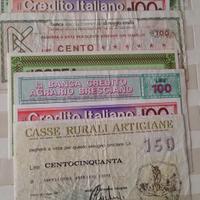 MINIASSEGNI VINTAGE IN LIRE ITALIANE 