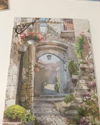 Quadro su Tela 40x30 con tema Borgo antico