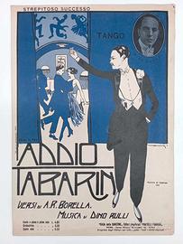 Spartito Musicale D'epoca Addio Tabarin Tango 1920