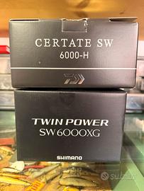 Mulinelli daiwa shimano 6000 spinning sw