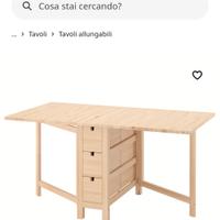Tavolo allungabile Norden Ikea