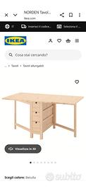 Tavolo allungabile Norden Ikea