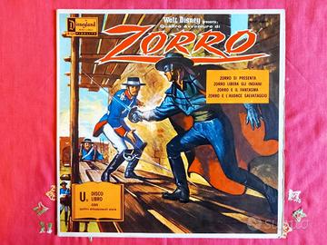 Disco LP Quattro avventure di Zorro - Disney 1968