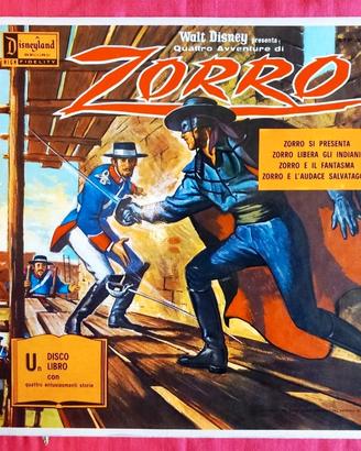Disco LP Quattro avventure di Zorro - Disney 1968