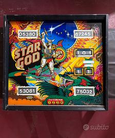 Vetro Flipper Originale Zaccaria "Star God" (1980)