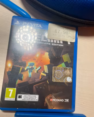 Lotto 4 Giochi PS Vita Uncharted Minecraft Tennis
