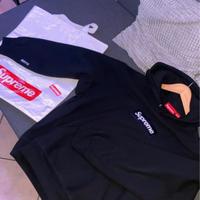 Box logo Supreme Hoodied Black