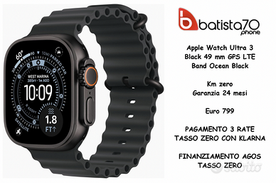 Apple Watch Ultra 3 Black Band Ocean Black
