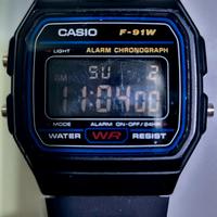 Casio f-91w mod custom nero black