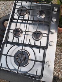 piano cottura ikea in acciaio 5 fuochi