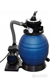 vidaXL Pompa Filtrante 400W 11000L/h a sabbia