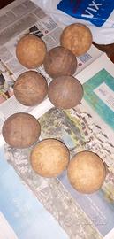 bocce in legno vintage