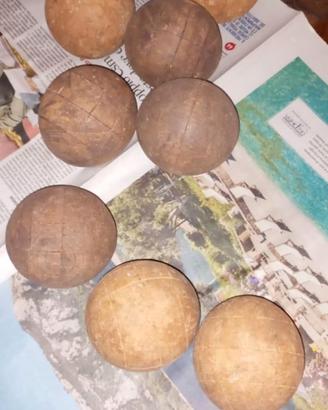 bocce in legno vintage