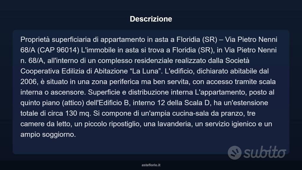 Appartamento – Floridia, Taverna, Siracusa - Vista 4