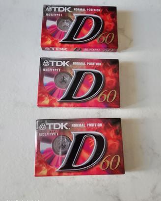 Musicassette TDK D60 nuove