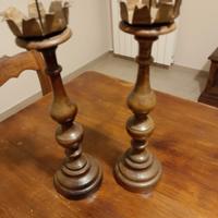 candelieri in legno Antichi 