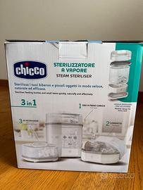 Set Chicco sterilizzatore + scaldabiberon + 2 bibe