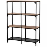 Scaffale nero FJÄLLBO 100x136cm